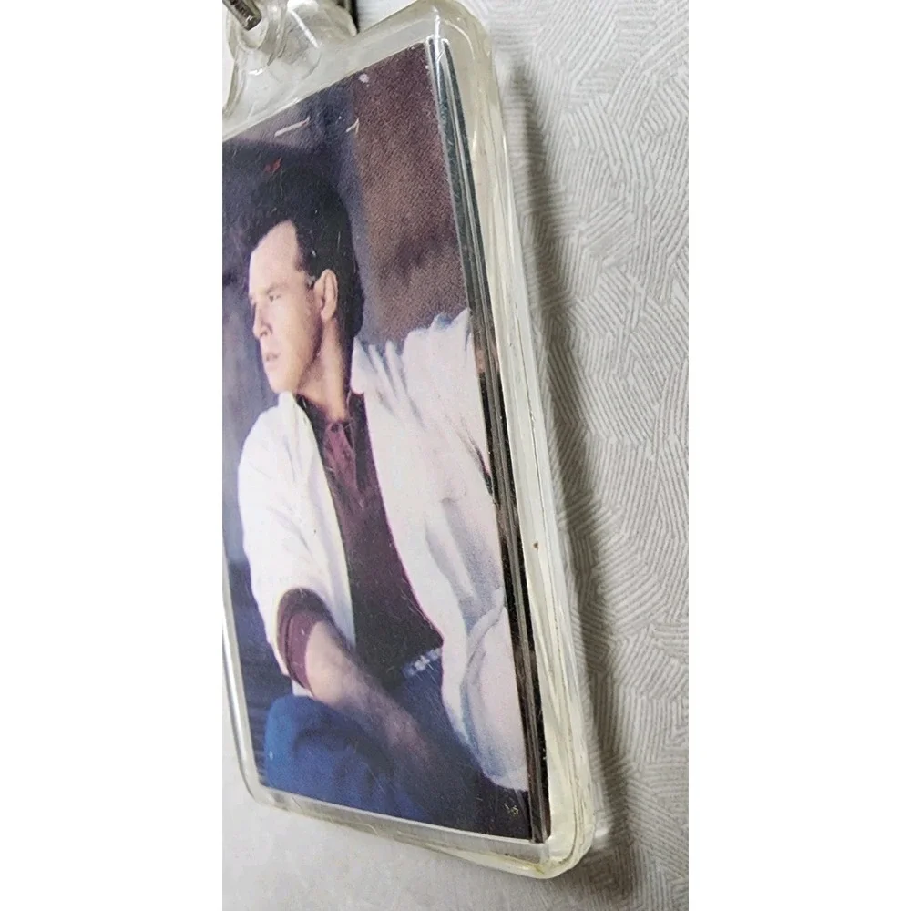 Vintage Sammy Kershaw Key Ring Name & Color Photo Key Chain